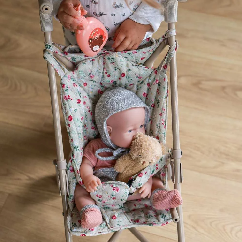 Woopie Royal WOOPIE lėlių vežimėlis su gėlytėmis