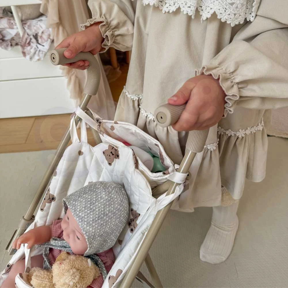 Vežimėlis lėlėms Vintage Teddy Bear WOOPIE ROYAL