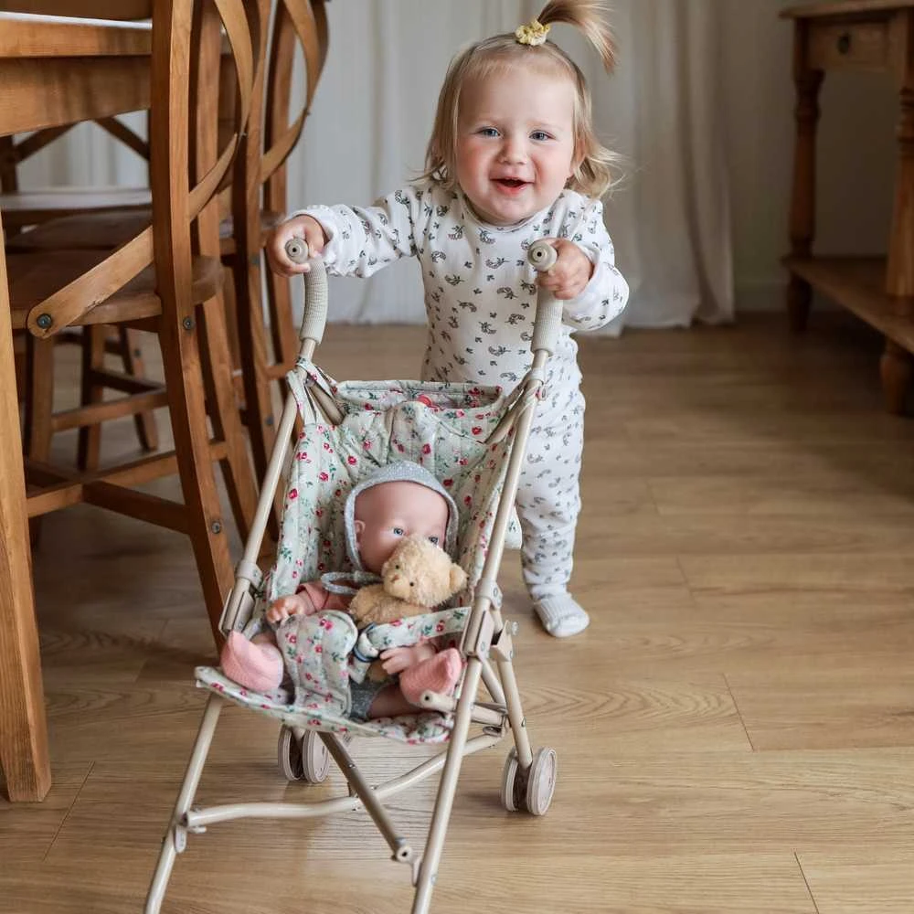 Woopie Royal WOOPIE lėlių vežimėlis su gėlytėmis