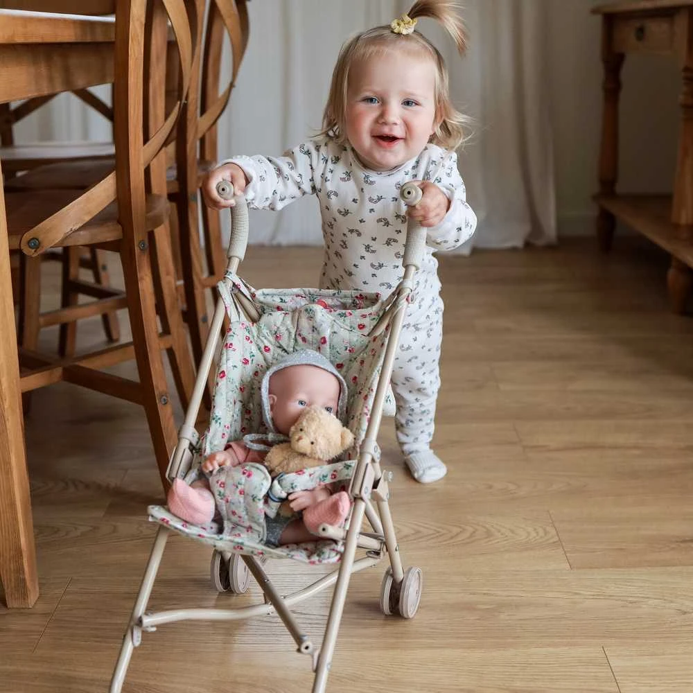 Woopie Royal WOOPIE lėlių vežimėlis su gėlytėmis