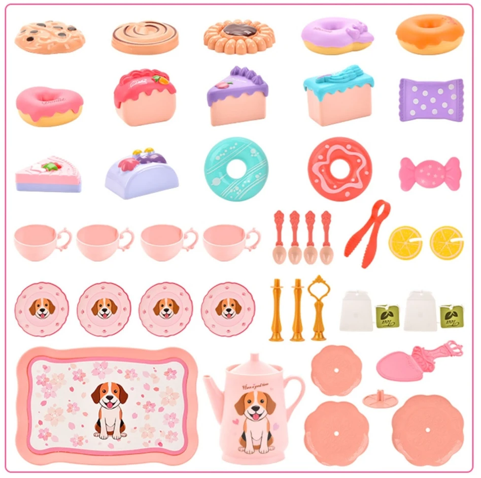 WOOPIE Rožinė Puppy Tea Set 40 pcs.