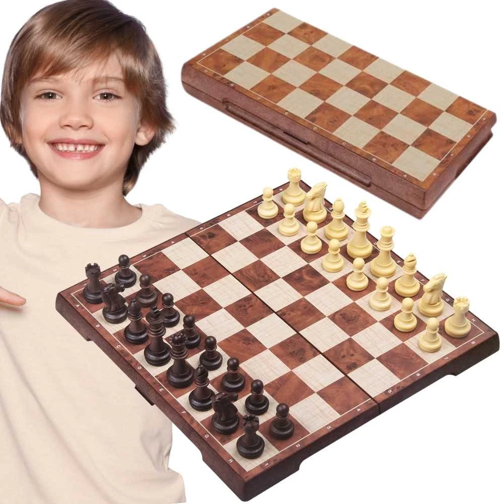 WOOPIE Šachmatai ir Šaškės Magnetinis Rinkinys 2 in 1