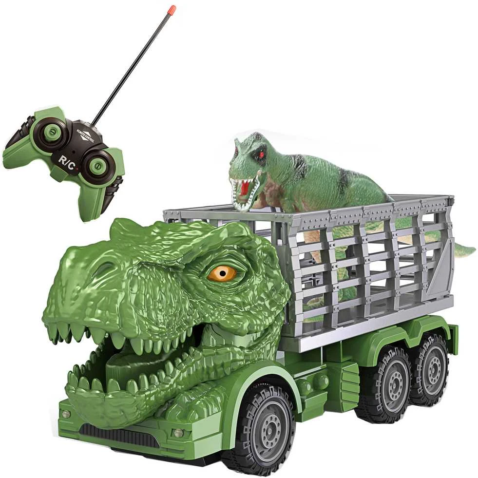 Woopie RC automobilių dinozaurų rinkinys, žalias