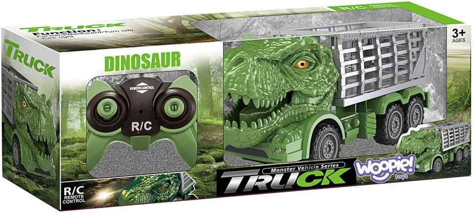 Woopie RC automobilių dinozaurų rinkinys, žalias