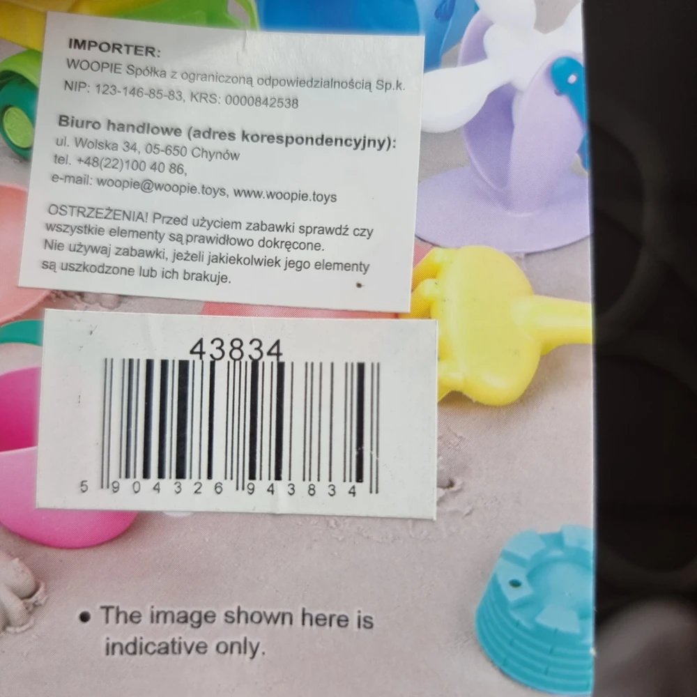 6 dalių smėlio formelių rinkinys vaikams WOOPIE