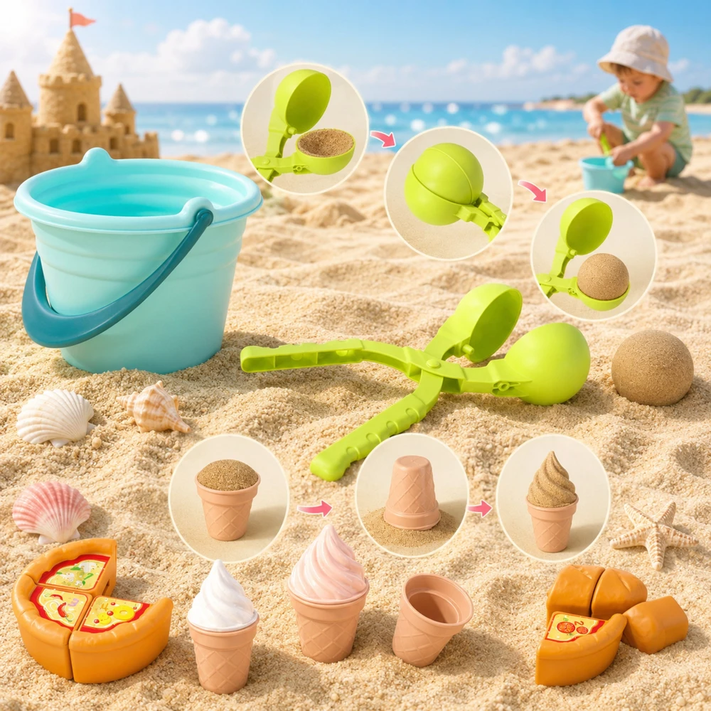 Smėlio rinkinys FUN ICE CREAM 2in1 WOOPIE