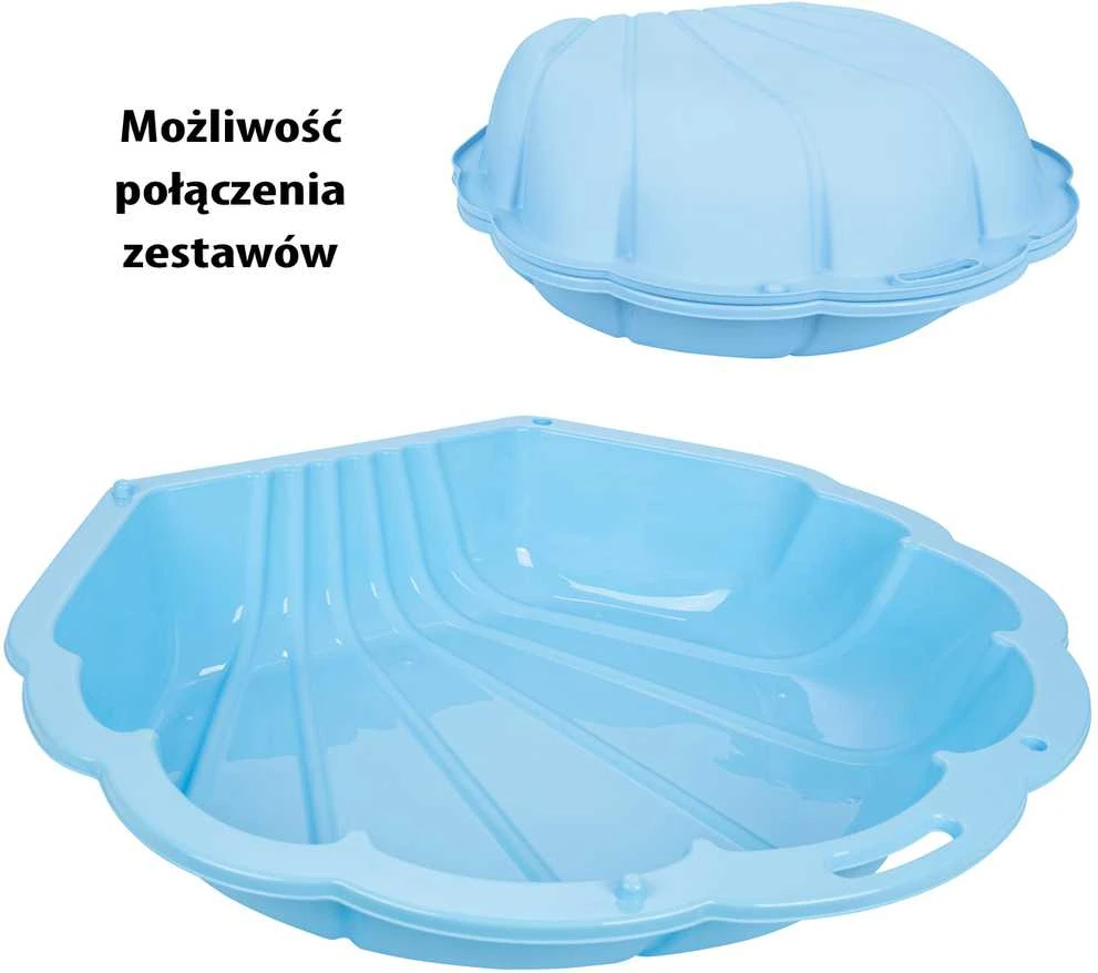 WOOPIE vaikiškas baseinas, smėlio dėžė, mėlyna kriauklė