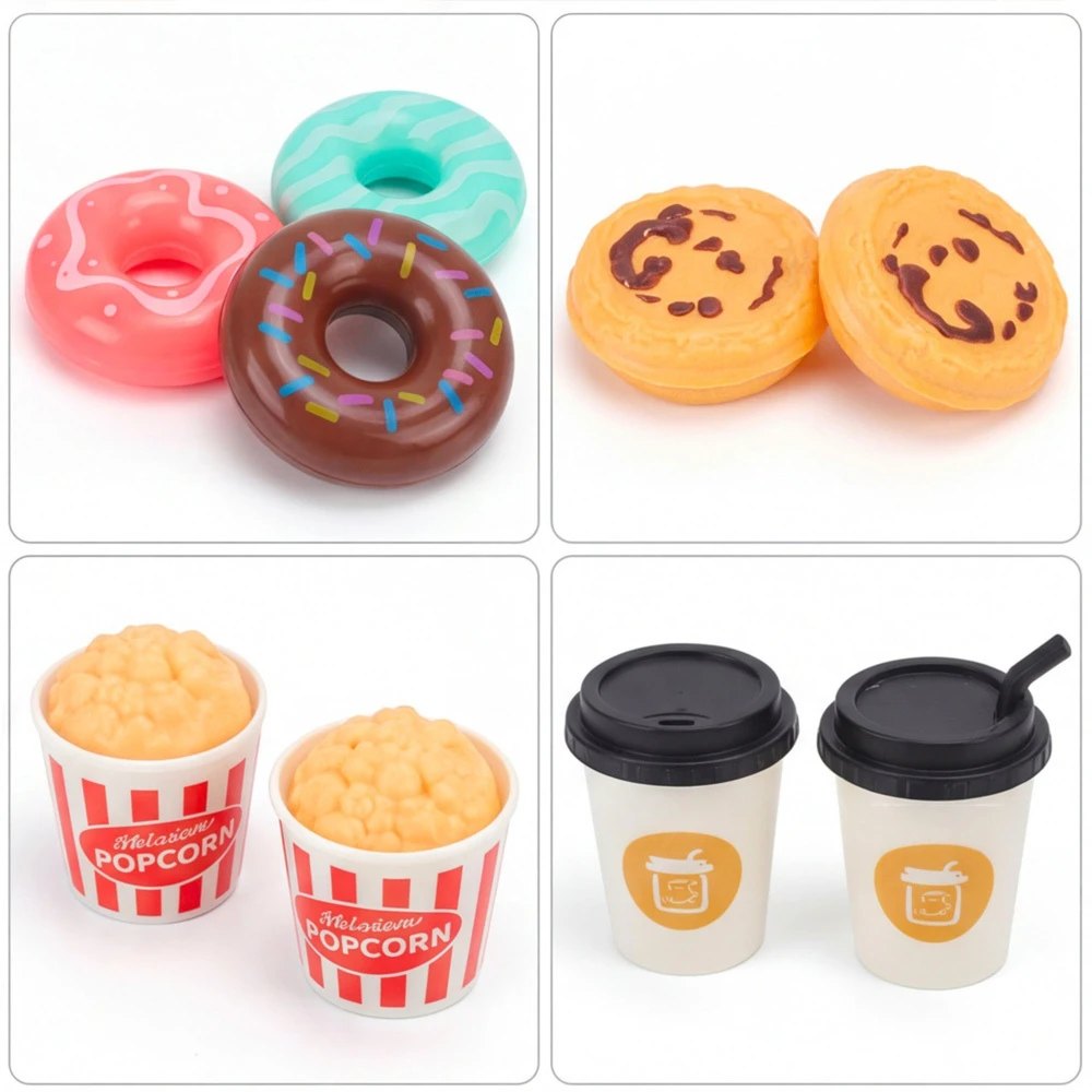 WOOPIE Set of Sweets, Desserts, Ice Creams for Playing in a Cafe Shop 30 pcs