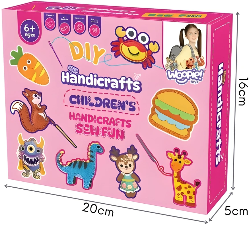 Woopie SEWING KIT FOR KIDS DIY FELT Keychains Animals