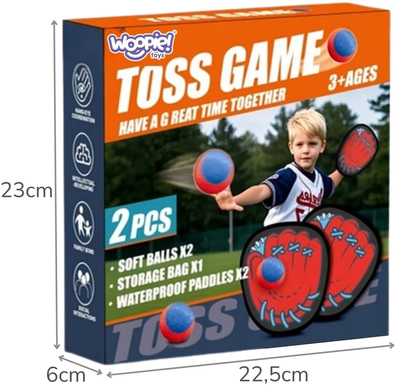 WOOPIE Skill Game Catch the Ball Paddle For Children Ball Catcher 5 pcs.
