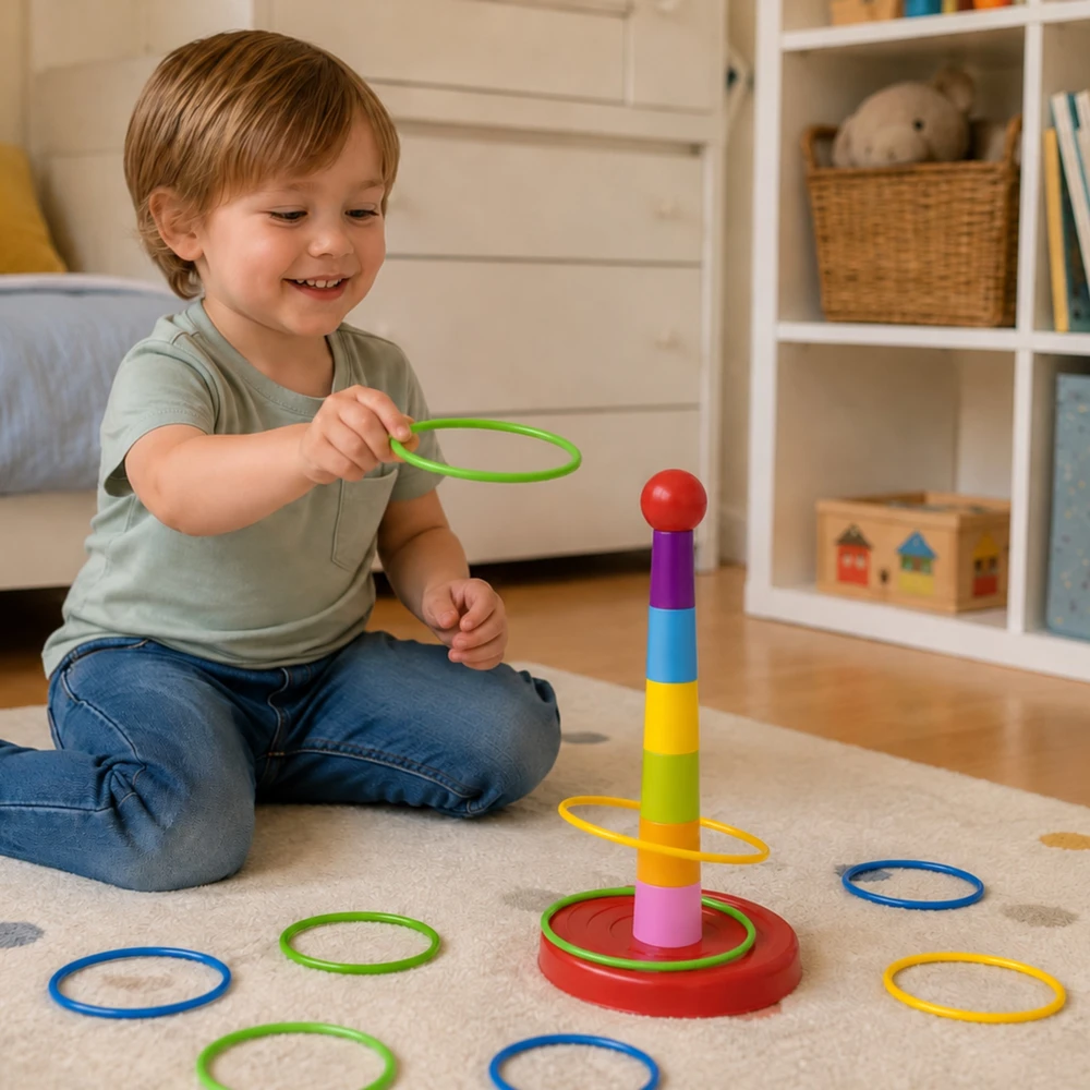 Woopie Įgūdžių Žaidimas Ring Toss Spalvų Kova