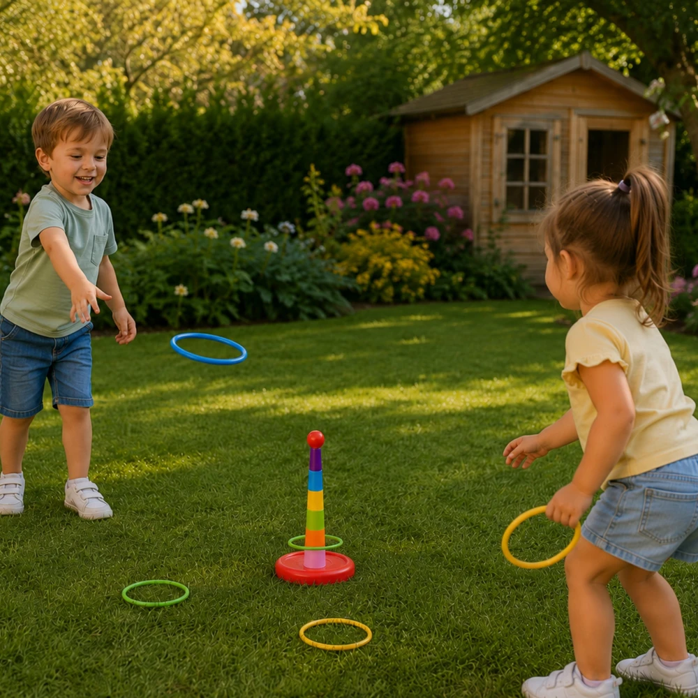 Woopie Įgūdžių Žaidimas Ring Toss Spalvų Kova