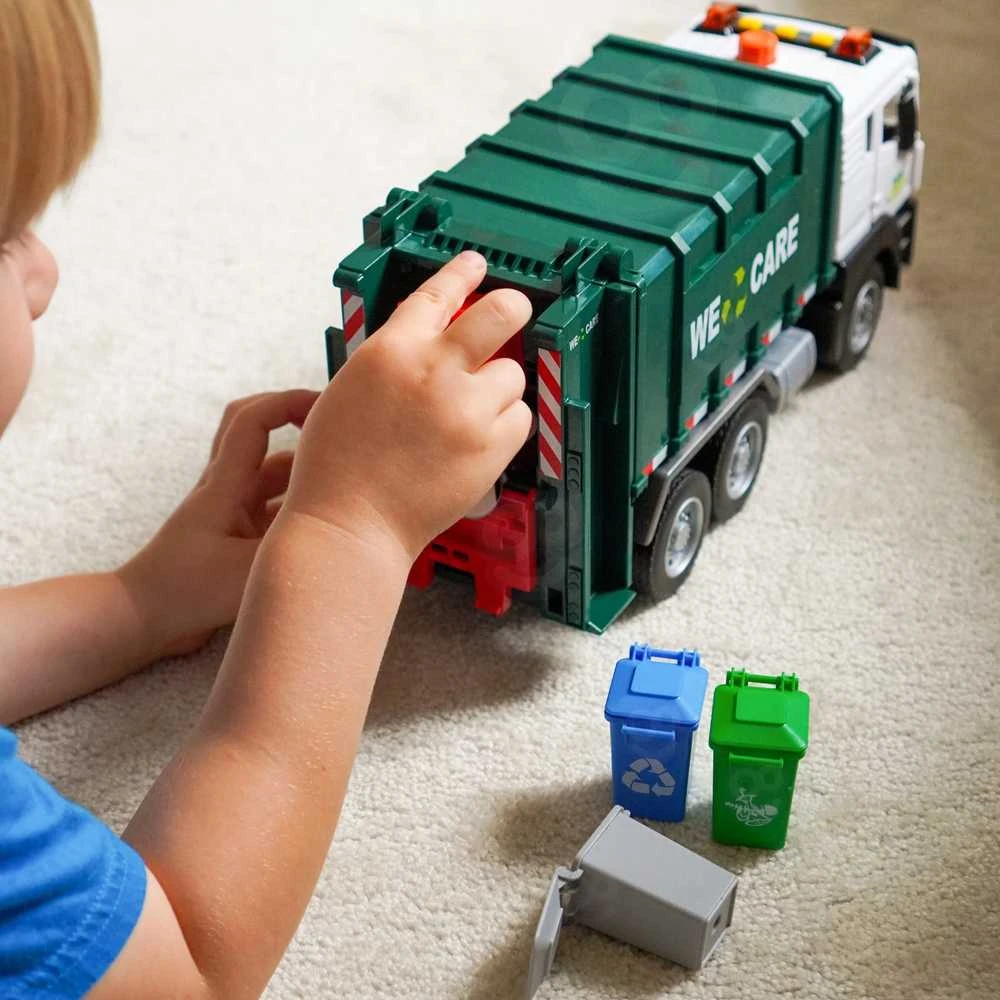 Woopie Šiukšliavežė Automobilis 1:10 - Mokomasis Žaidimas Su Atliekų Rūšiavimu