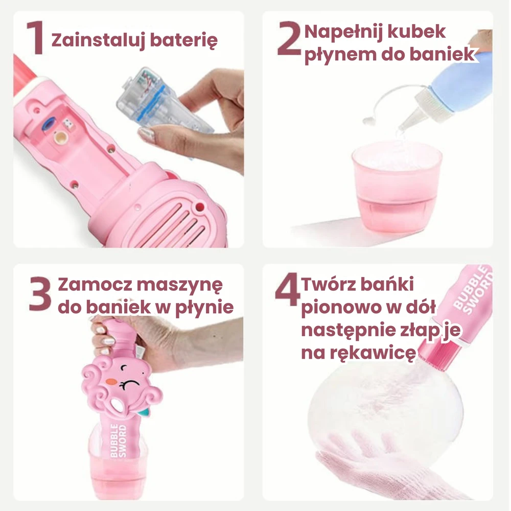 WOOPIE Vienaragio rūko ir burbulų aparatas įkraunamas