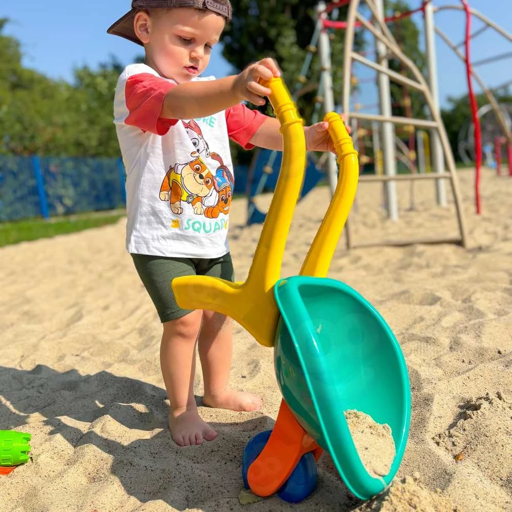 WOOPIE spalvingas smėlio žaidimų rinkinys su karučiu