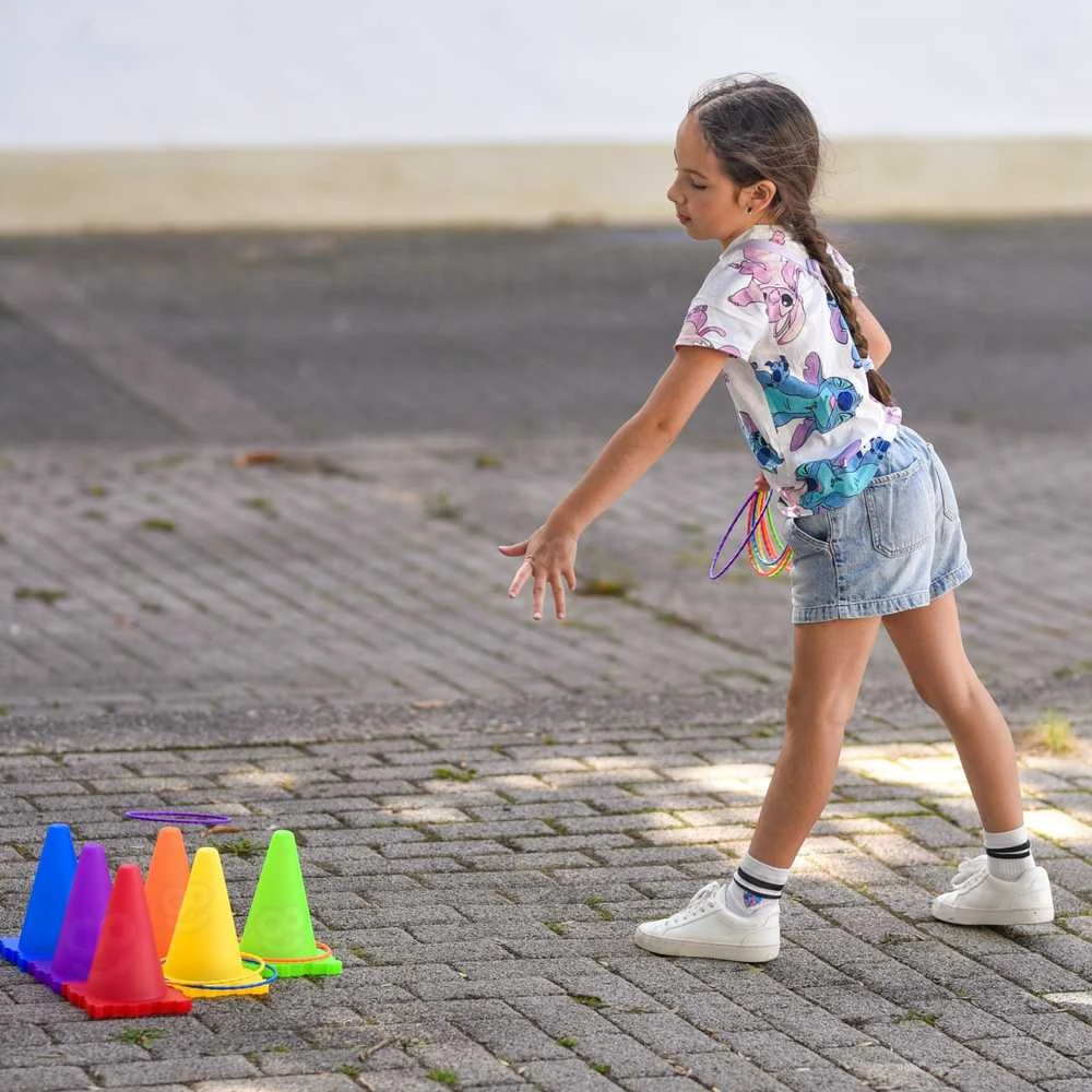 Woopie Gamybos 3in1 Žaidimų Rinkinys Laukui - Pachołkai, Žiedai, Maišeliai