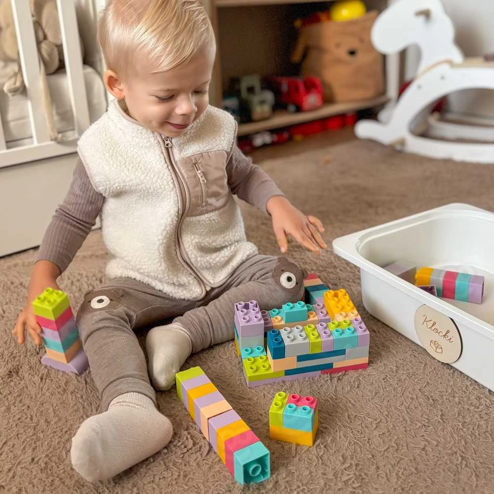 Minkštas konstruktorius kaladėlės WOOPIE Soft Blocks