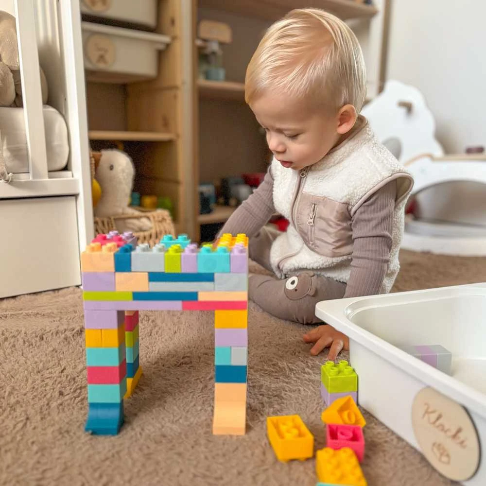 Minkštas konstruktorius kaladėlės WOOPIE Soft Blocks