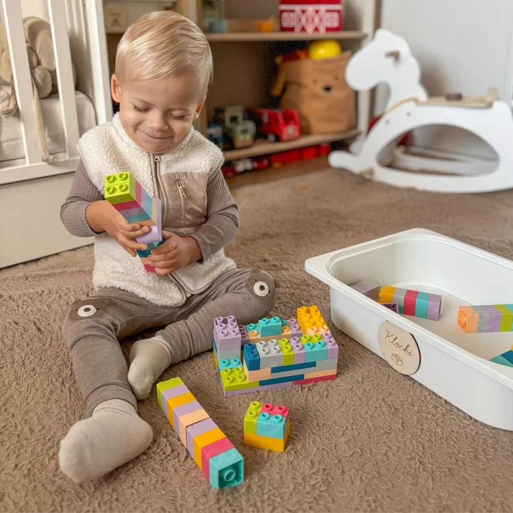 Minkštas konstruktorius kaladėlės WOOPIE Soft Blocks