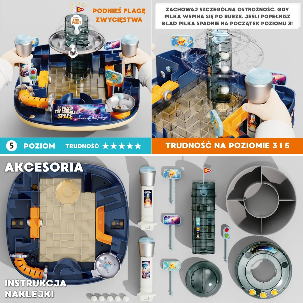 Woopie Space Maze 3D - Interactive Arcade Console