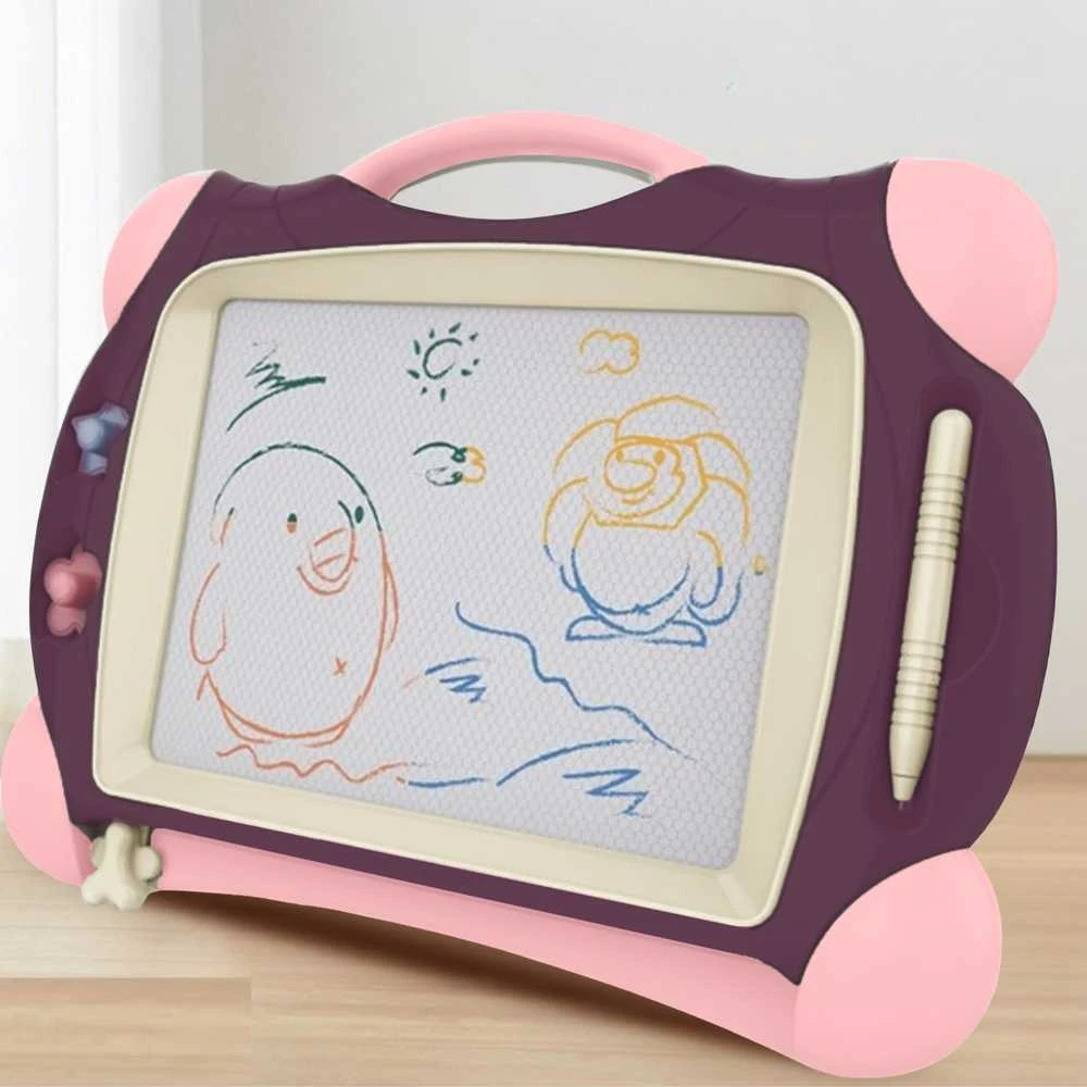 WOOPIE Piešimo Lenta Magnetinė Spalvota + 2 Spaudiniai Violetinė