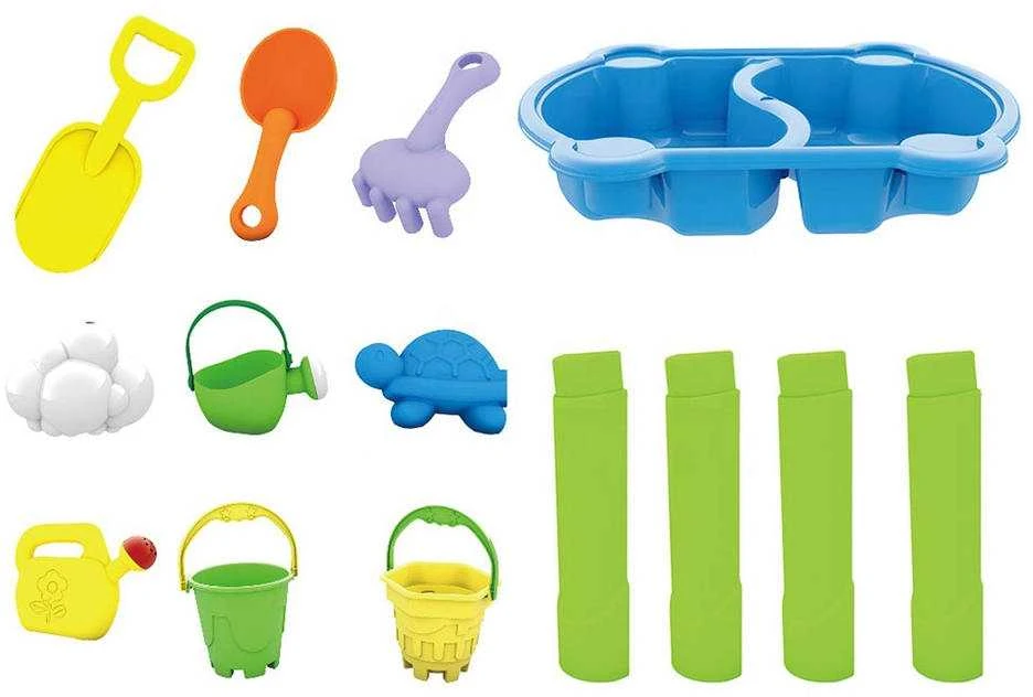 WOOPIE 46484 Vandens stalas 2in1 Smėlio dėžė 9 akc.
