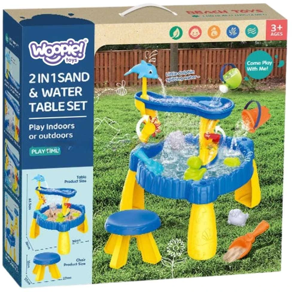 WOOPIE XL vandens smėlio stalas 2in1 su kėdute