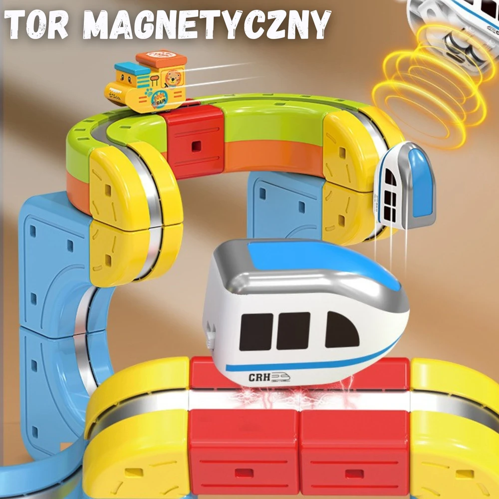 WOOPIE magnetinės kaladėlės Levituojantis takelis 18 vnt.