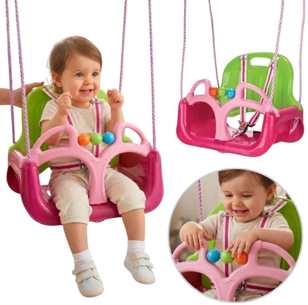 WOOPIE 3in1 rožinės supynė Swing