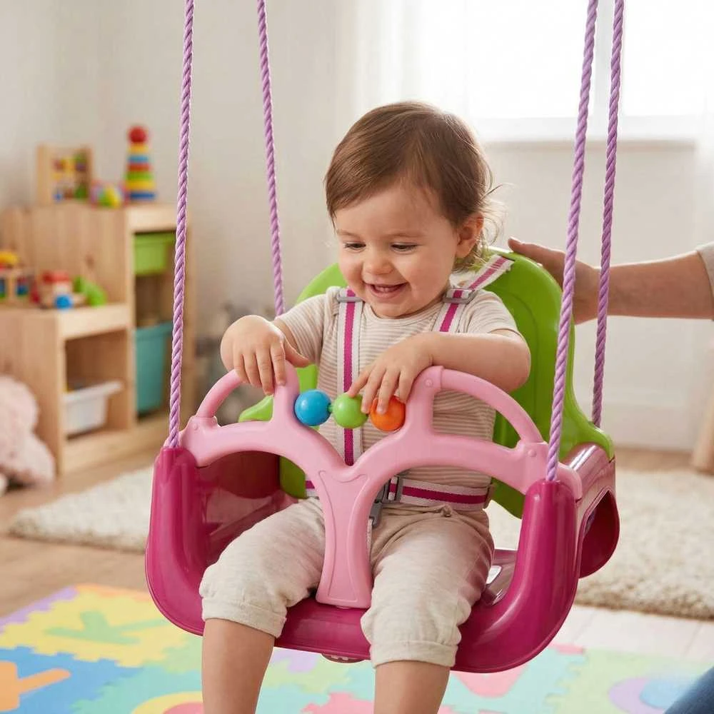 WOOPIE 3in1 rožinės supynė Swing