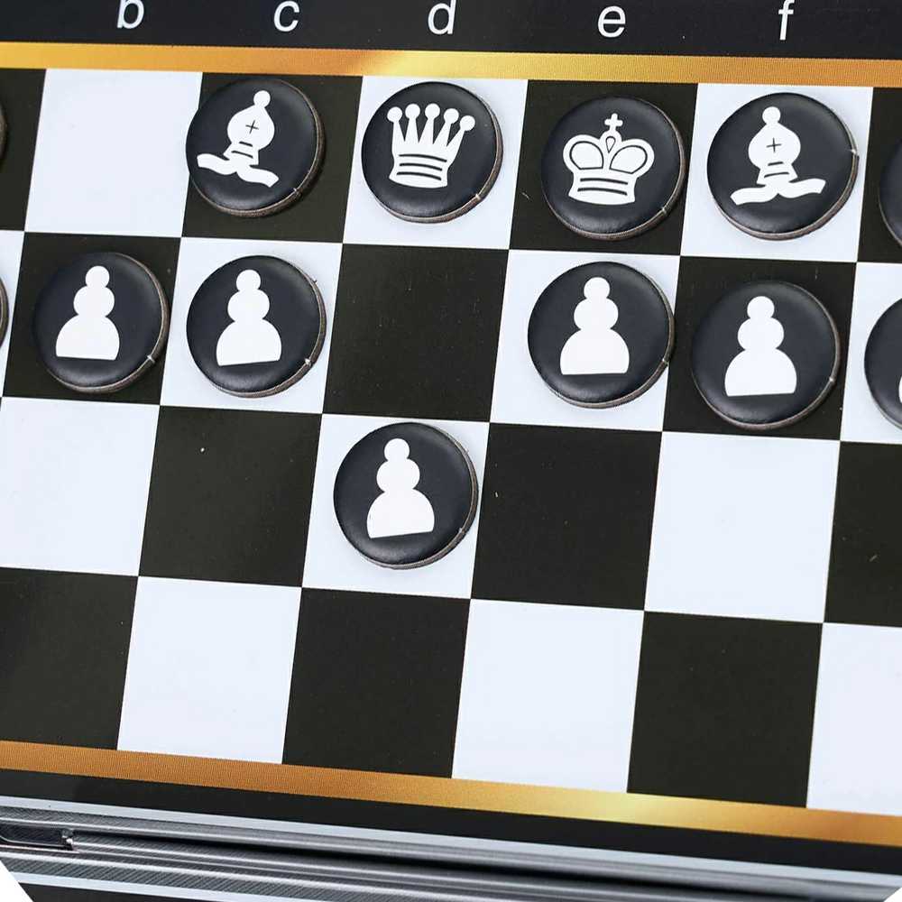 Woopie Magnetinės Šachmatai ir Checkers 2in1 Kelioninė Žaidimų Rinkinys