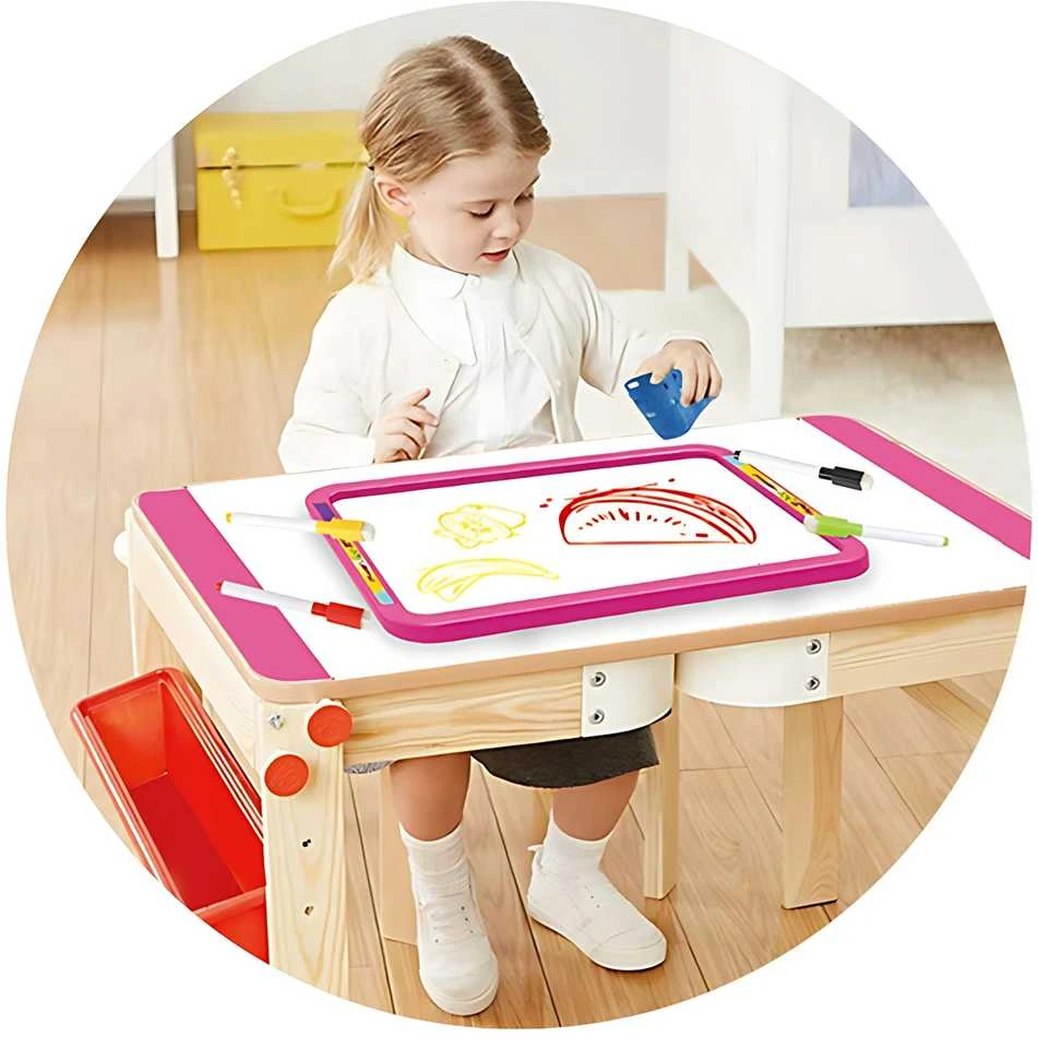WOOPIE 3in1 Magnetinė Edukacinė Lenta Su Šviesos Piešimu