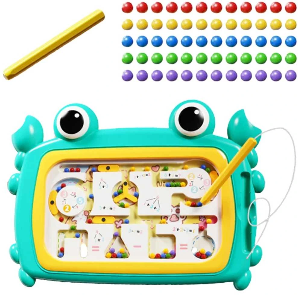 Magnetinė Montessori lavinamoji lenta su labirintu Krabas Woopie