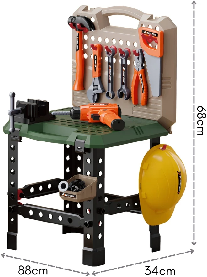 WOOPIE Tool Table for Little Handyman 90 pcs.