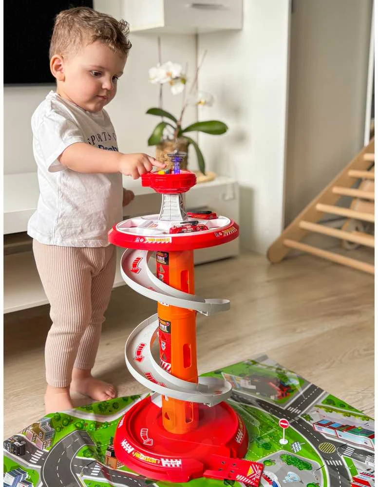 Woopie Žaislas Garažas Su Spiralėmis 3 Vnt.