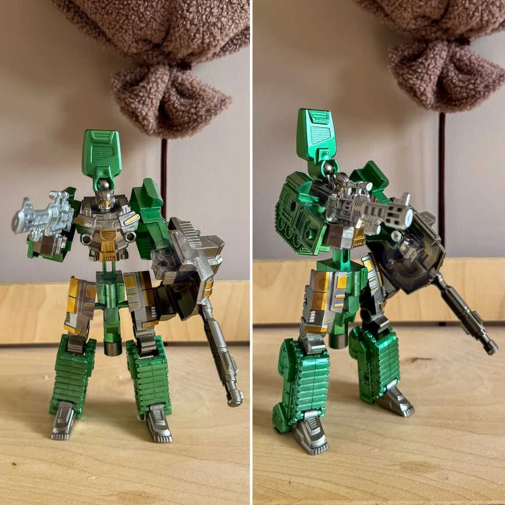 Transformuojantis robotas Sidabrinis Blade 2in1 Woopie tankas