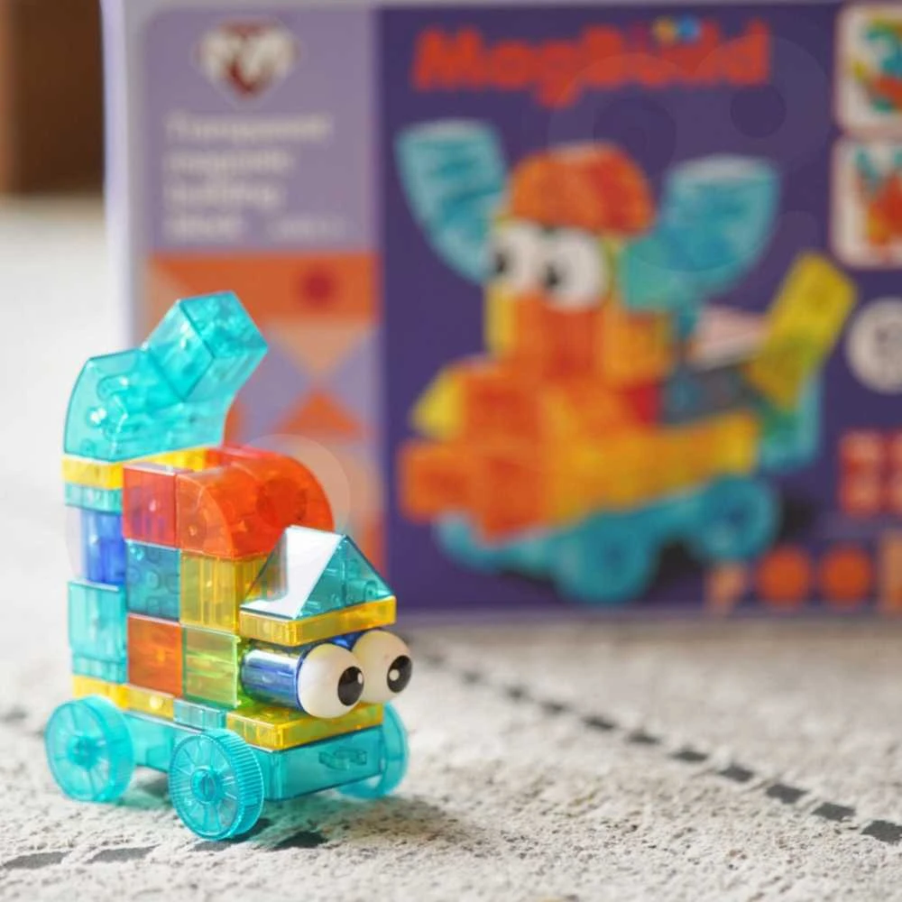 WOOPIE Skaidrios Magnetinės Konstrukcinės Kaladėlės