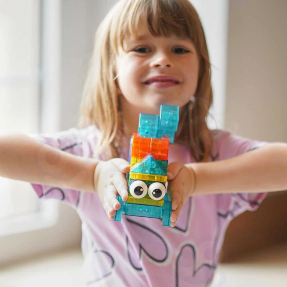 WOOPIE Skaidrios Magnetinės Konstrukcinės Kaladėlės
