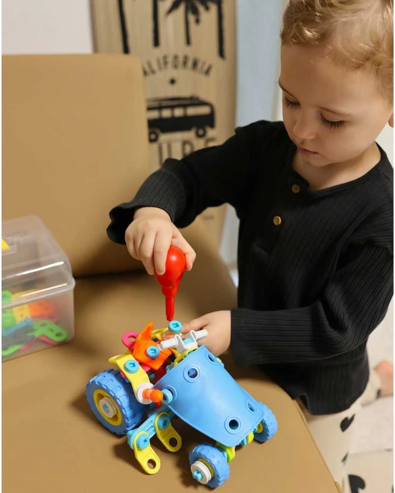 Konstruktorių rinkinys 6 in 1 transporto priemonės WOOPIE 118 detalių STEM
