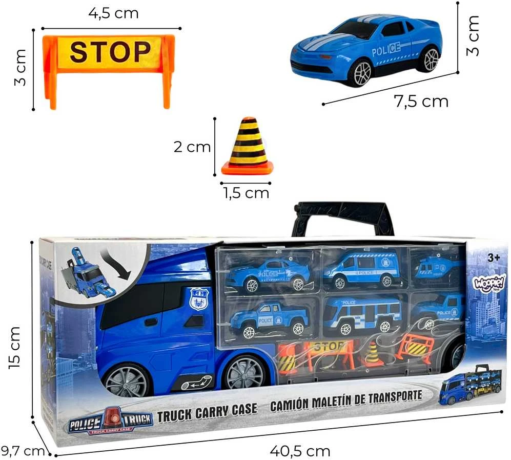 WOOPIE Žaislas Ciežarųka Policija 3in1 Mėlyna
