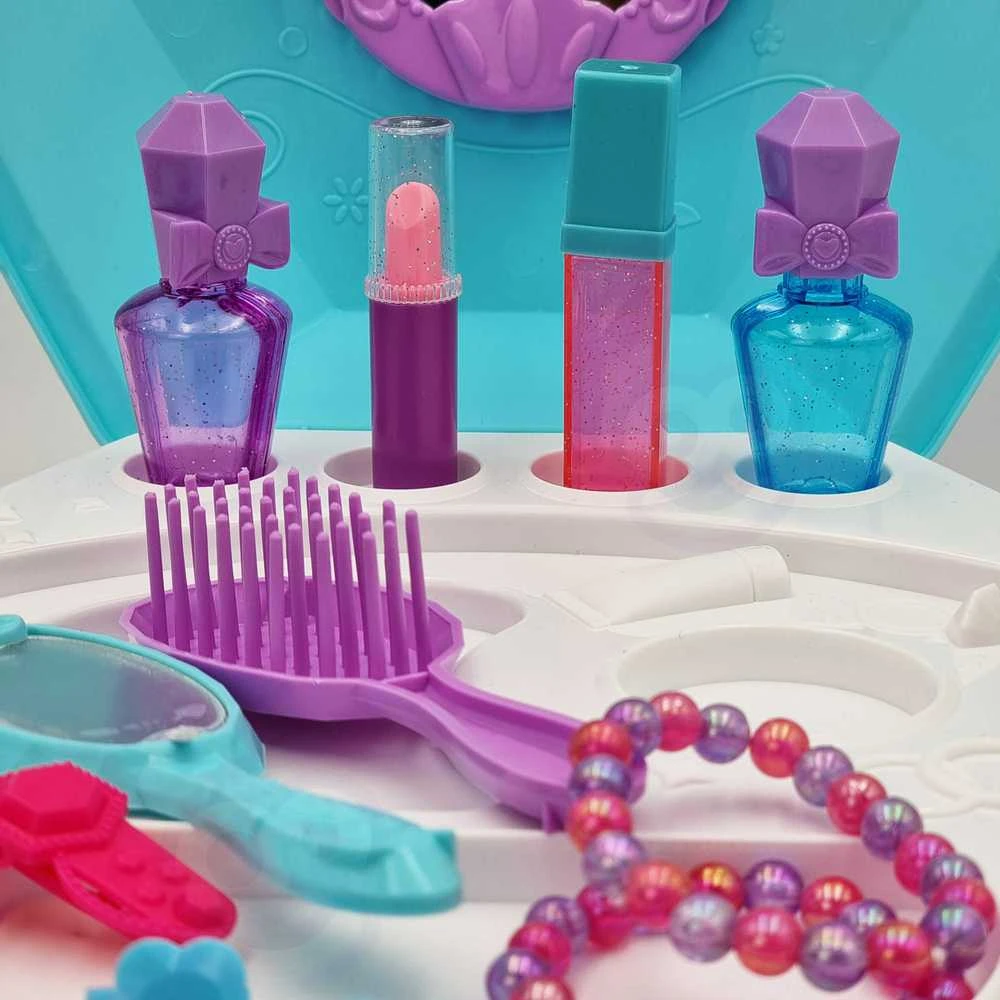 WOOPIE kosmetinis staliukas mergaitėms 2in1 - Grožio salonas lagamine