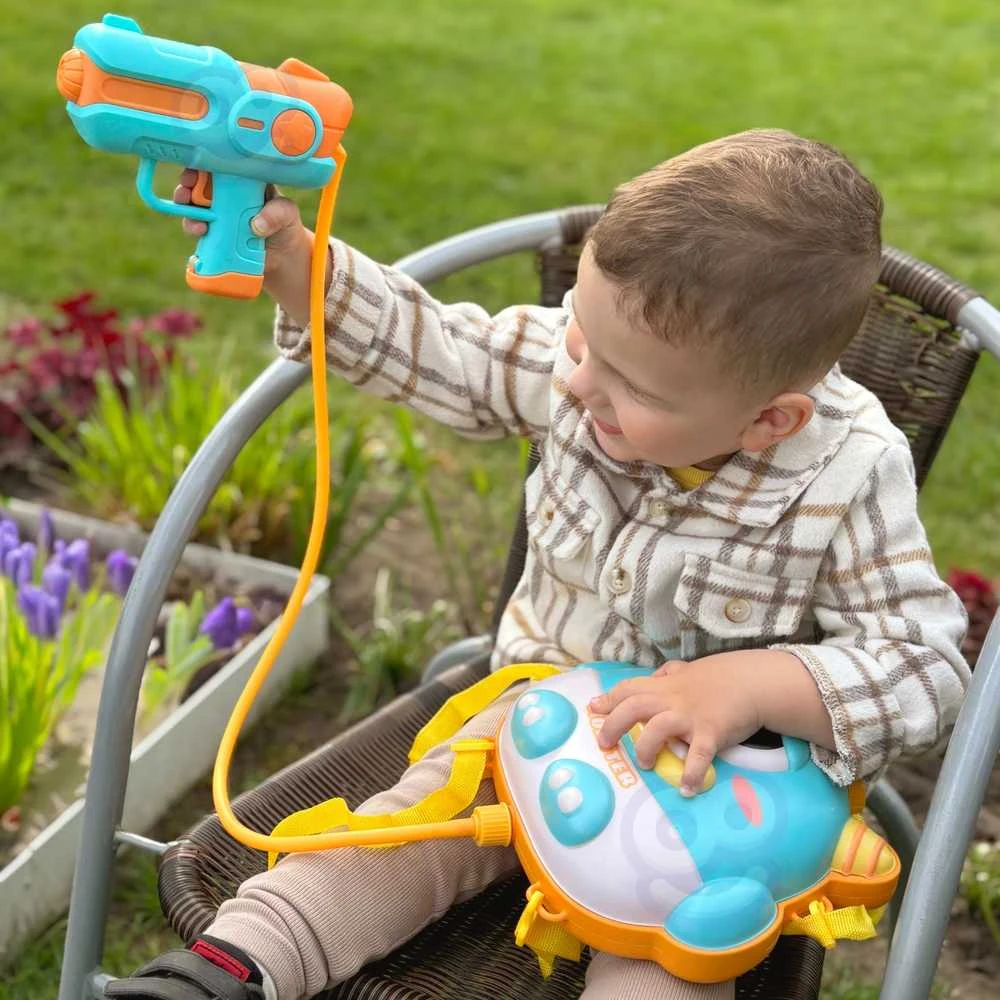 WOOPIE Vandens pistoletas su UFO MONSTER kuprine - 2,1 l talpa