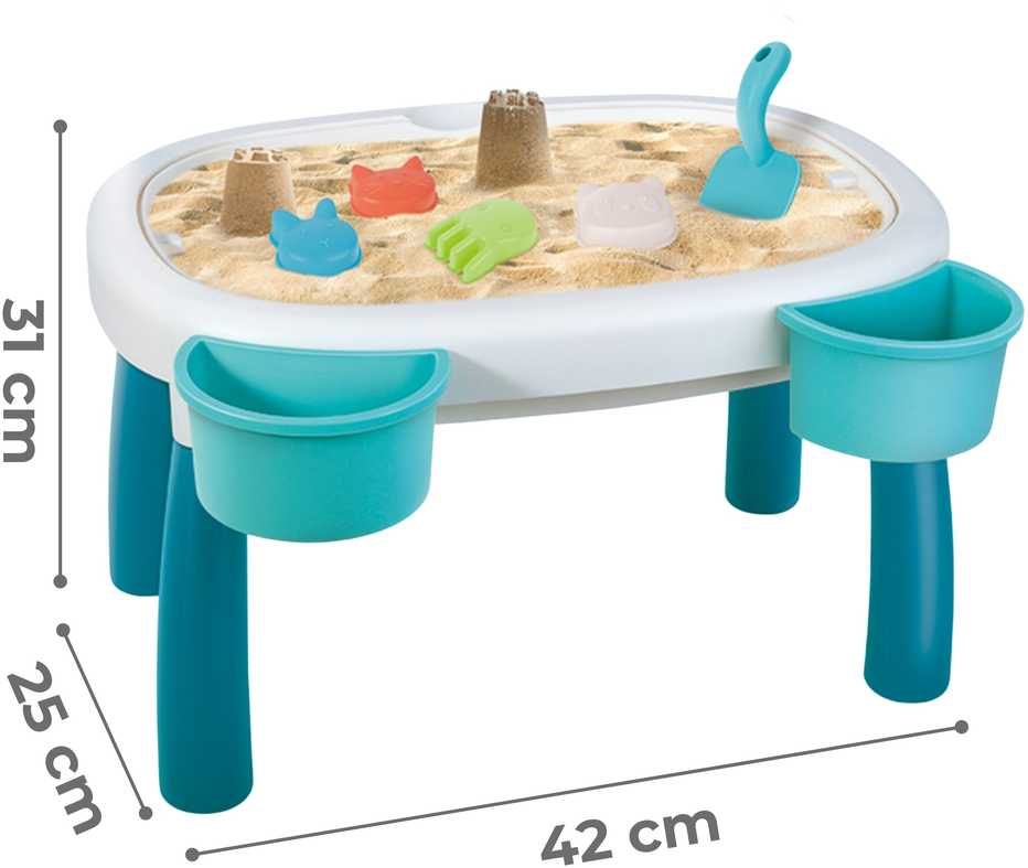 WOOPIE Vandens stalas 2in1 Smėlio dėžė, 7 dalys