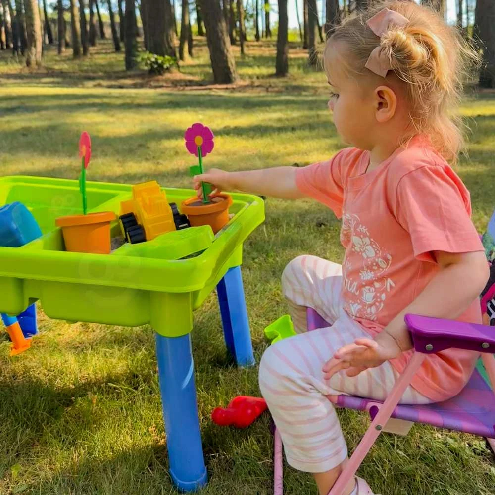WOOPIE 49751 Vandens stalas 2in1 Smėlio dėžė 13 Akc.