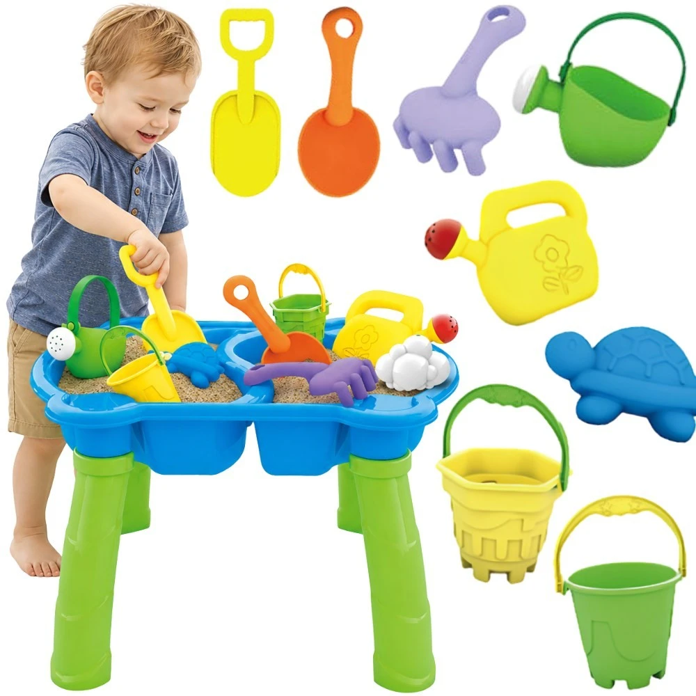 WOOPIE 46484 Vandens stalas 2in1 Smėlio dėžė 9 akc.