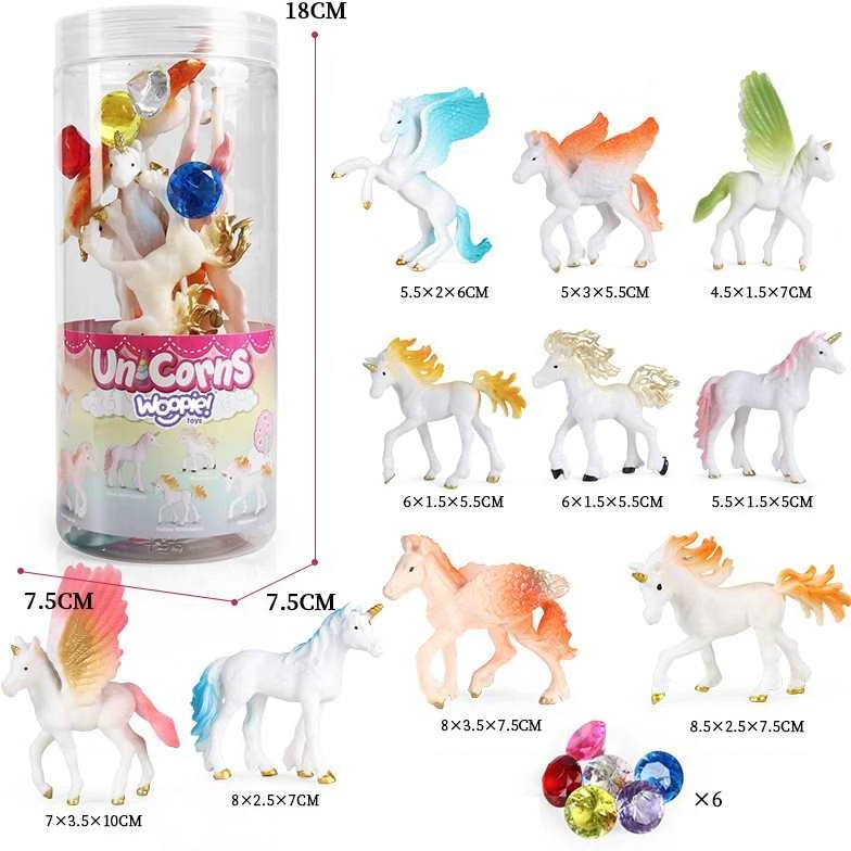 WOOPIE 47030 figūrėlių rinkinys 16 vnt. Vienaragiai