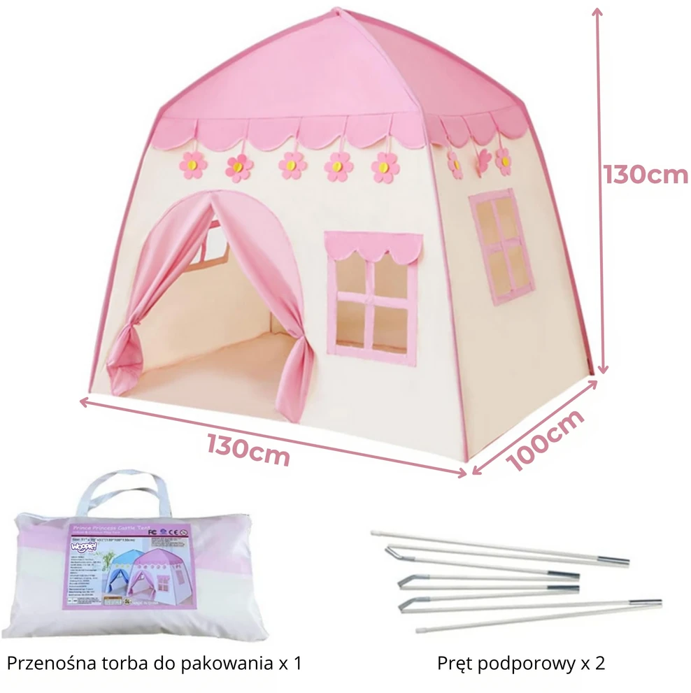 Woopie Wooopie XXL vaikiškas palapinės–namelio rinkinys su grindimis
