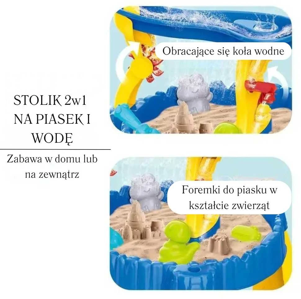 WOOPIE XL vandens smėlio stalas 2in1 su kėdute