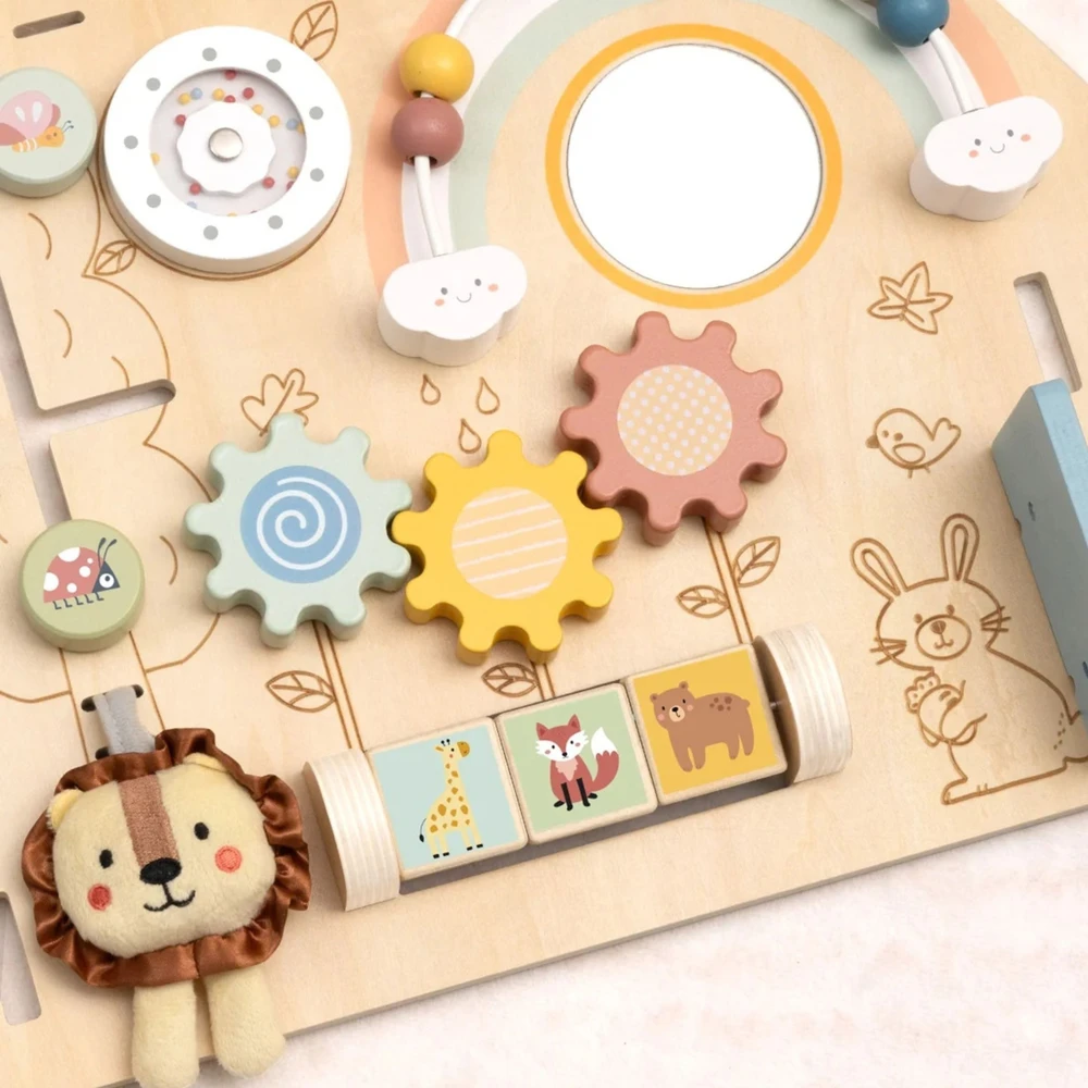 WOOPIE Žalias 2-in-1 House Manipulation Board 8 pcs.
