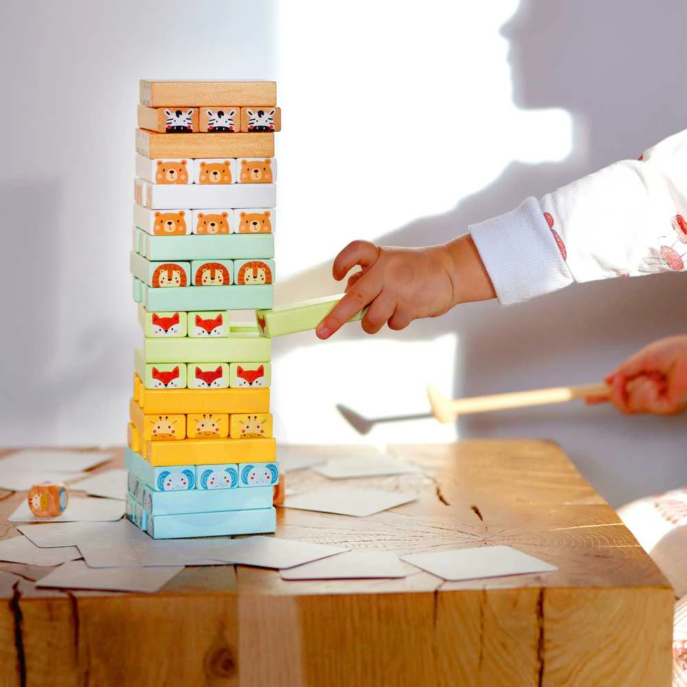 WOOPIE žaidimas Jenga Gyvūnų bokštas